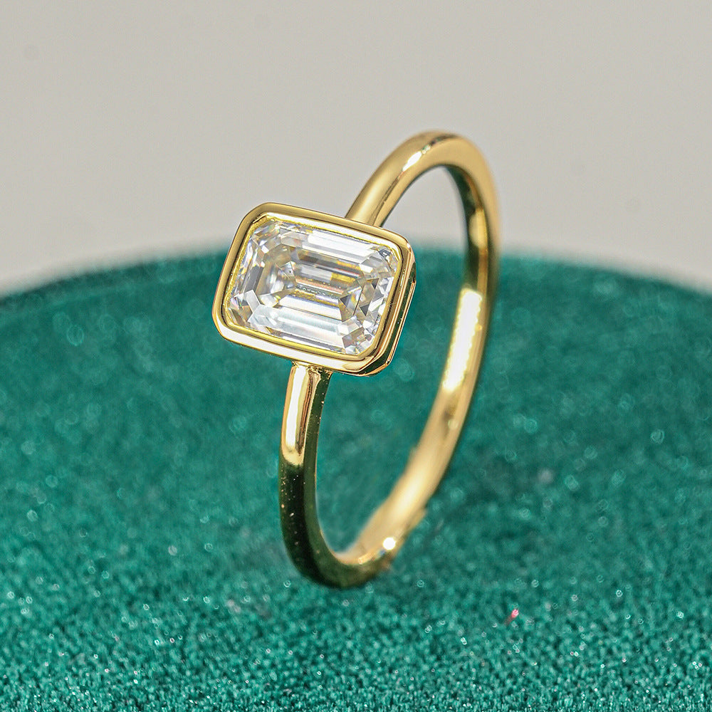 Womens Zircon Ring With 18K Gold Platingdirect From The Source