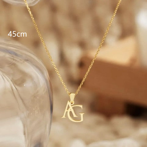 Fashionable Stainless Steel Custom English Letter Necklace